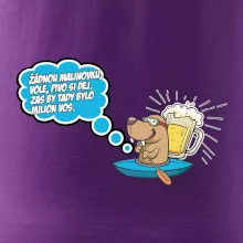 Žádnou malinovku, ale pivo