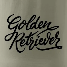 Golden retriever - nápis okrasný