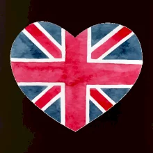 Britské srdce malované