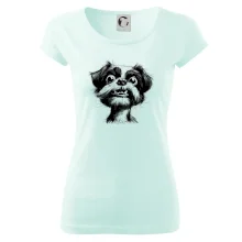 Černobílá karikatura Ši-tzu