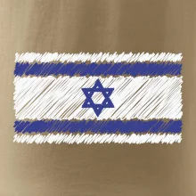 Vlajka Izrael kreslená