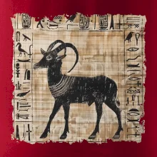 Egyptské hieroglyfy koza