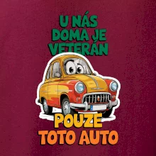 U nás doma je veterán pouze toto auto barevný nápis