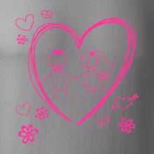 Svatba - kreslené srdce