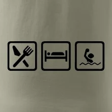 Eat sleep vodní pólo v řadě