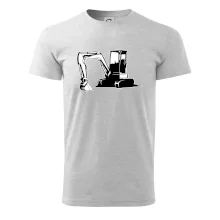 Bagr bez nápisu černobílý