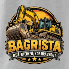 Bagrista muž který ví kde hrábnout