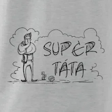 Kreslený nápis super táta