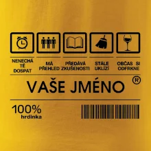 Vaše jméno - čárový kód