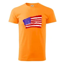 Americká vlajka ohnutá