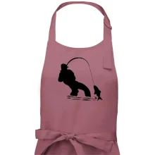 Rybář tahající rybu