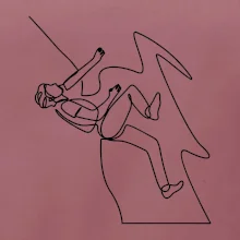 Lezec na skále jedním tahem