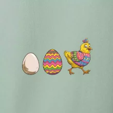 Evoluce vajíčka - velikonoce - slepice