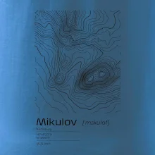 Mikulov - vrstevnice v obdélníku