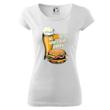 Pivo a burger vím co je dobrý