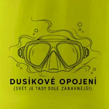 Dusíkové opojení potápěčská maska s vlnícími se linkami