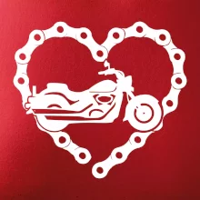 Moto srdce řetěz - chopper