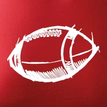 Americký fotbal míč skica