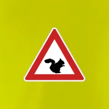 Dopravní značka - Pozor veverka