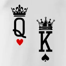 King & Queen logo na prso