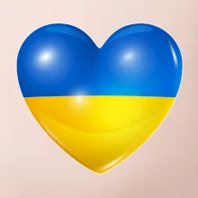 Ukrajina srdce vlajka