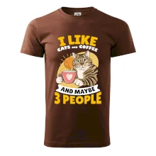 I like cats and coffee and maybe 3 people