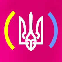 Ukrajina trojzubec s barvami