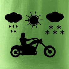 Motorkář za každého počasí - chopper