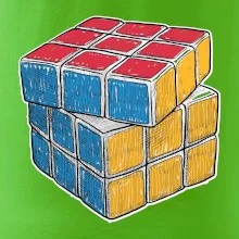 Rubikova kostka kreslená