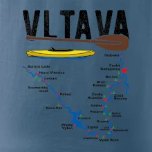 Mapa řeky Vltavy