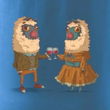 Alpaky s vínem pár