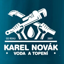 Instalatér - Překřížené klíče vlastní nápis