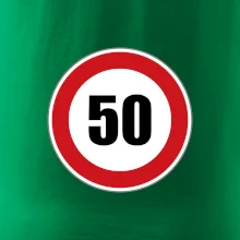 Dopravní značka - omezení rychlosti 50