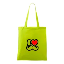 i love mustache - obrys