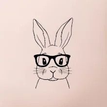 Králík s brýlemi