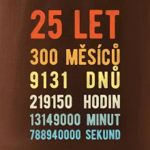 Narozeniny 25 přepočet času