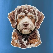 Lagotto romagnolo vyšívaná hlava na prsu