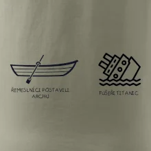 Řemeslnici postavili archu, fušeři Titanic