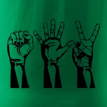 Kámen nůžky papír černé