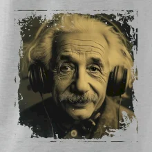 Albert se sluchátky