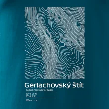Gerlachovský štít - vrstevnice v obdélníku