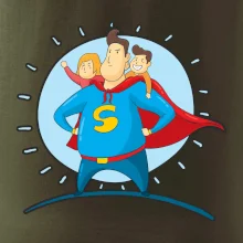 Táta superman - holka a kluk