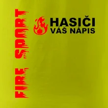 Hasiči (oheň,  Firesport, název sboru - vlastní nápis)
