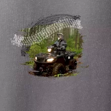 ATV čtyřkolka v lese