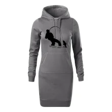 Rybář tahající rybu