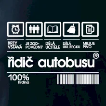 Čárový kód řidič autobusu Čárový kód řidič autobusu