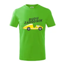 Budu závodník žluté  auto
