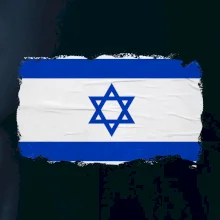 Izraelská vlajka plakát