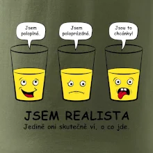 Jsem realista - skleničky (Hana-creative)
