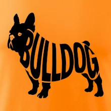 Bulldog  nápis v těle